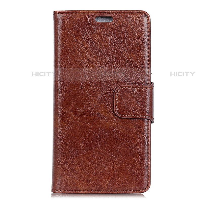 Coque Portefeuille Livre Cuir Etui Clapet pour HTC U11 Life Marron Plus