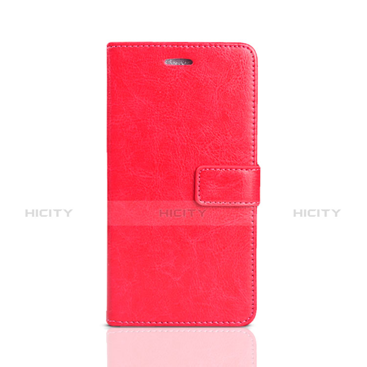 Coque Portefeuille Livre Cuir Etui Clapet pour Huawei Honor Play 7 Rouge Plus