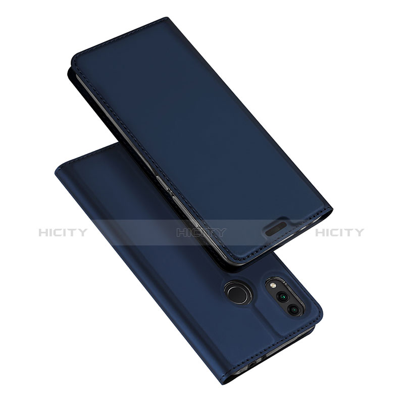 Coque Portefeuille Livre Cuir Etui Clapet pour Huawei Honor Play 8C Bleu Plus