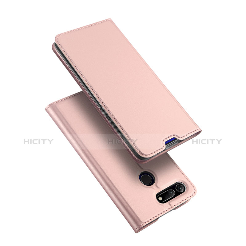 Coque Portefeuille Livre Cuir Etui Clapet pour Huawei Honor V20 Or Rose Plus