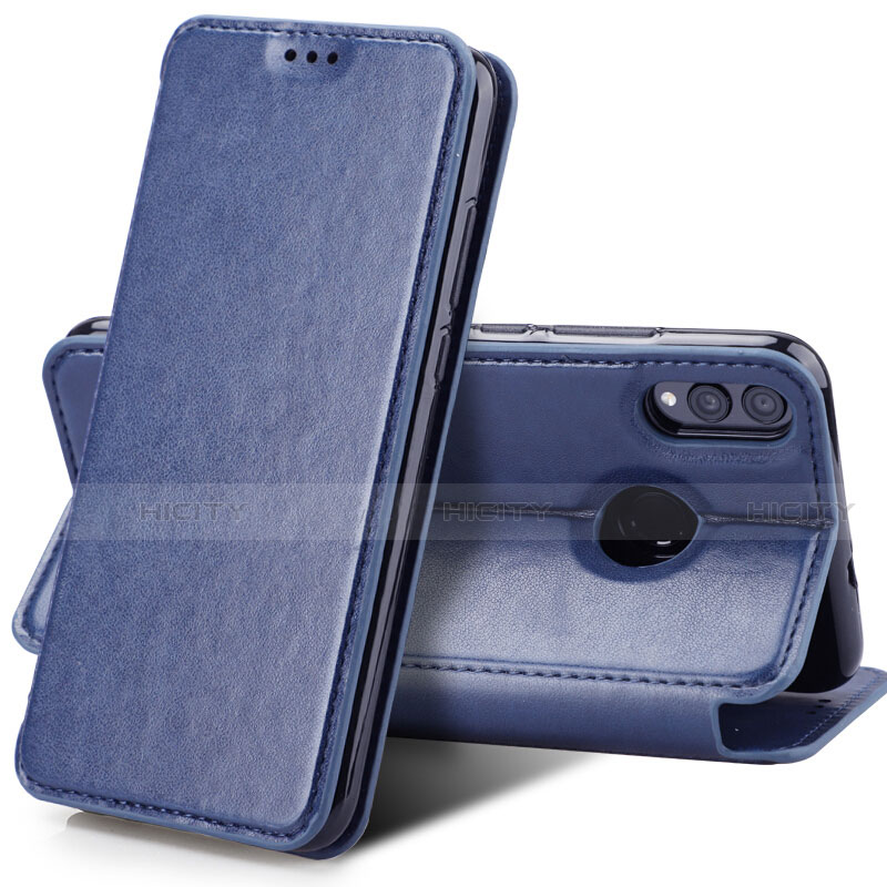 Coque Portefeuille Livre Cuir Etui Clapet pour Huawei Honor View 10 Lite Bleu Plus