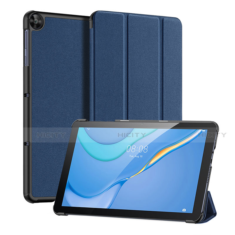 Coque Portefeuille Livre Cuir Etui Clapet pour Huawei MatePad T 10s 10.1 Bleu Plus