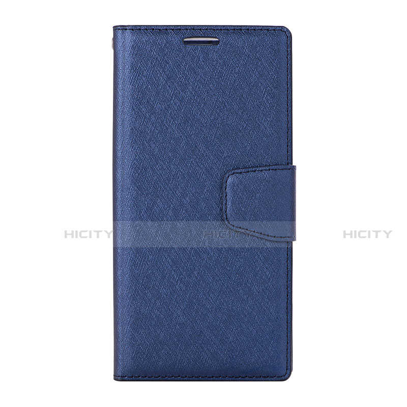 Coque Portefeuille Livre Cuir Etui Clapet pour Huawei Nova 3e Bleu Plus