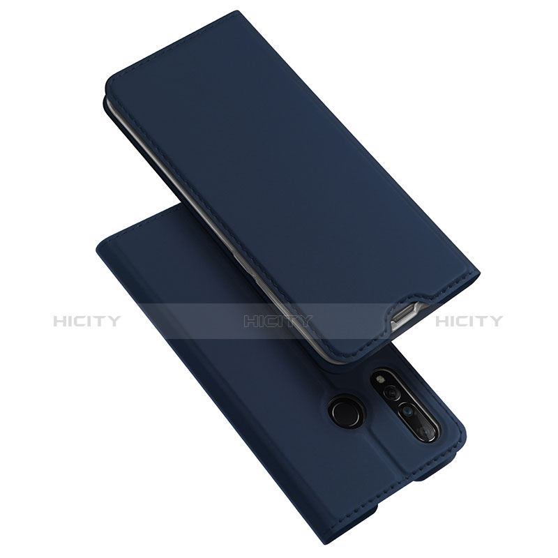 Coque Portefeuille Livre Cuir Etui Clapet pour Huawei Nova 4 Bleu Plus