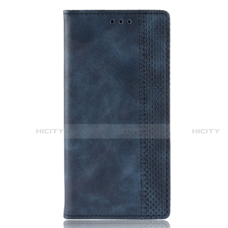 Coque Portefeuille Livre Cuir Etui Clapet pour Huawei P Smart (2020) Bleu Plus