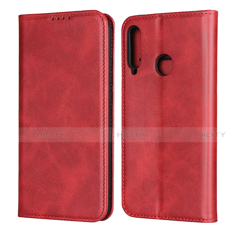 Coque Portefeuille Livre Cuir Etui Clapet pour Huawei P40 Lite E Rouge Plus