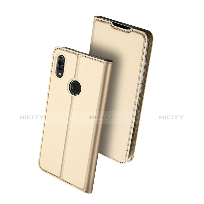 Coque Portefeuille Livre Cuir Etui Clapet pour Huawei Y9 (2019) Or Plus