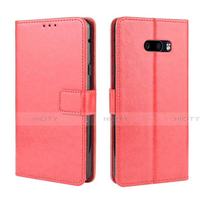 Coque Portefeuille Livre Cuir Etui Clapet pour LG G8X ThinQ Rouge Plus