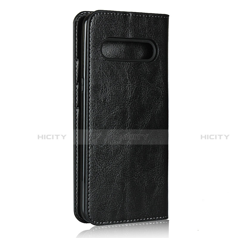 Coque Portefeuille Livre Cuir Etui Clapet pour LG V60 ThinQ 5G Noir Plus