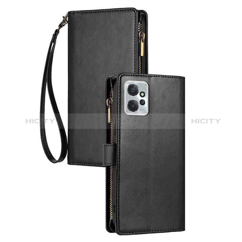 Coque Portefeuille Livre Cuir Etui Clapet pour Motorola Moto G Power 5G (2023) Noir Plus