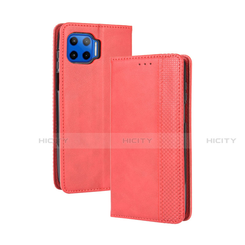 Coque Portefeuille Livre Cuir Etui Clapet pour Motorola Moto One 5G Plus