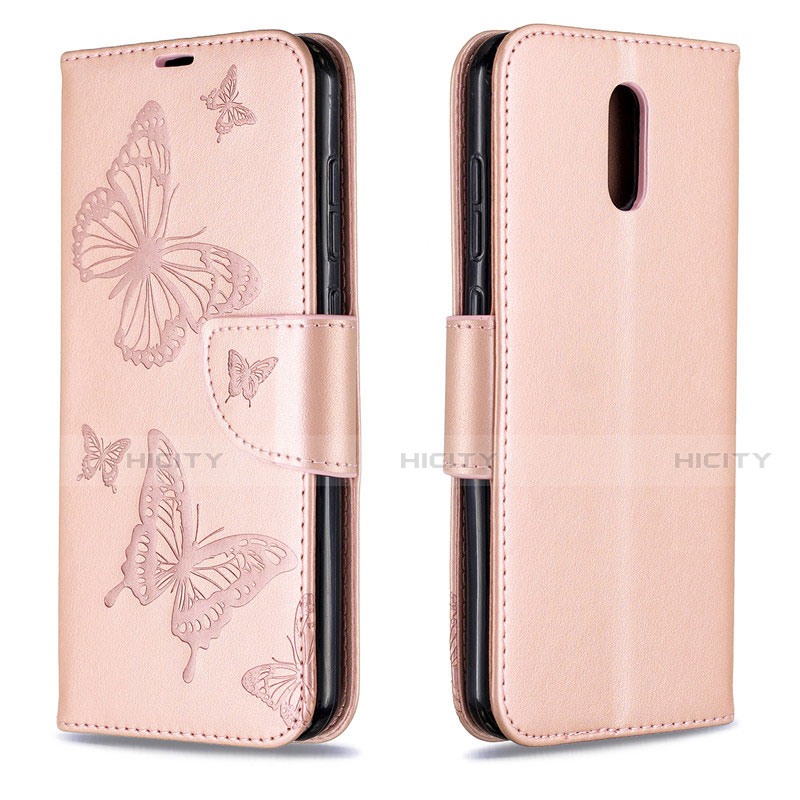 Coque Portefeuille Livre Cuir Etui Clapet pour Nokia 2.3 Or Rose Plus