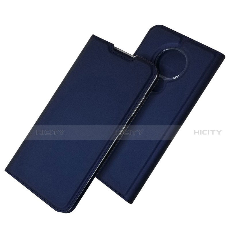 Coque Portefeuille Livre Cuir Etui Clapet pour Nokia 6.2 Bleu Plus