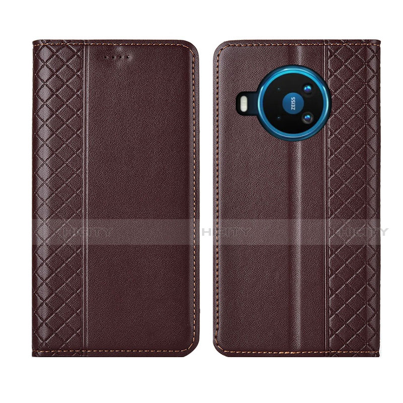 Coque Portefeuille Livre Cuir Etui Clapet pour Nokia 8.3 5G Marron Plus