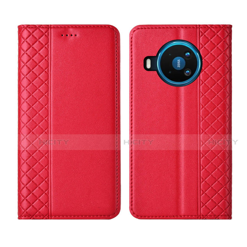 Coque Portefeuille Livre Cuir Etui Clapet pour Nokia 8.3 5G Rouge Plus