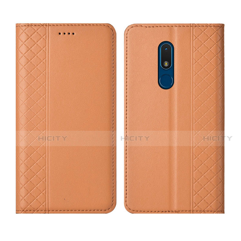 Coque Portefeuille Livre Cuir Etui Clapet pour Nokia C3 Orange Plus