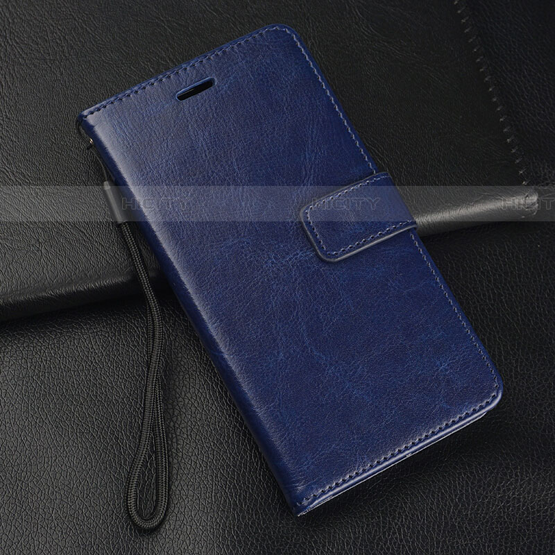Coque Portefeuille Livre Cuir Etui Clapet pour Oppo A11 Bleu Plus