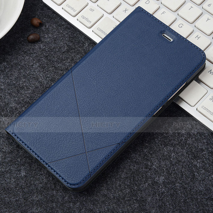 Coque Portefeuille Livre Cuir Etui Clapet pour Oppo A3 Bleu Plus