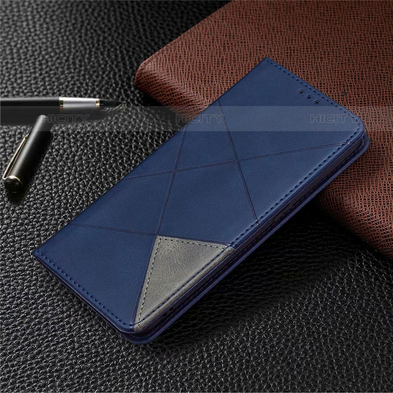 Coque Portefeuille Livre Cuir Etui Clapet pour Oppo A35 Bleu Plus