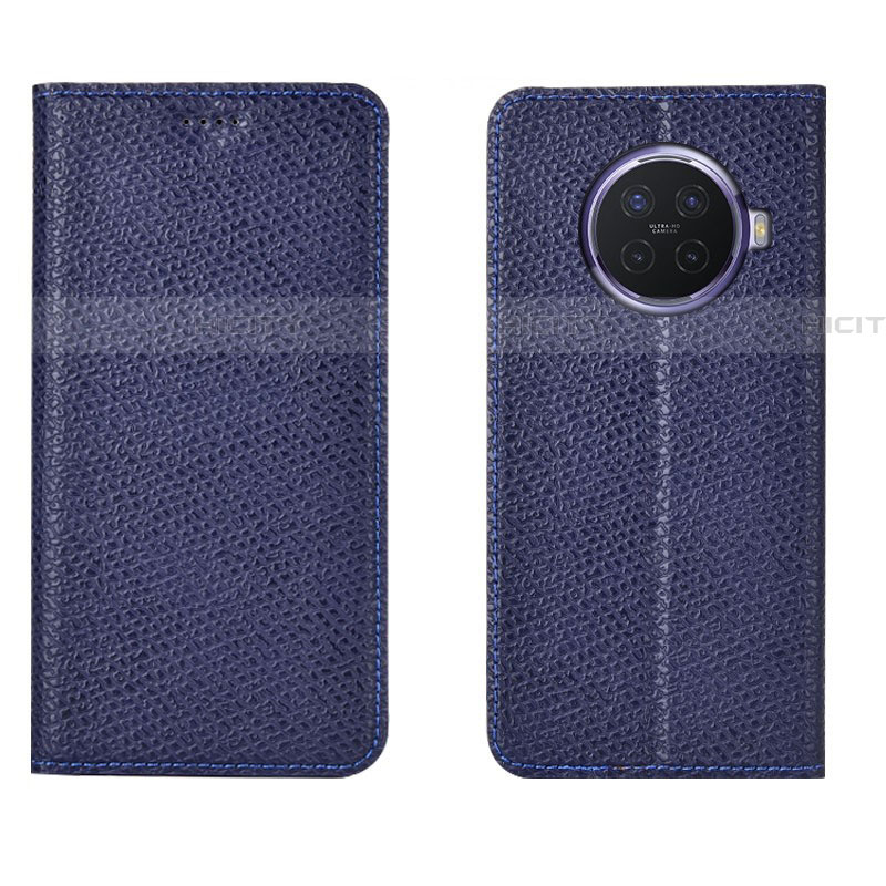 Coque Portefeuille Livre Cuir Etui Clapet pour Oppo Ace2 Bleu Plus