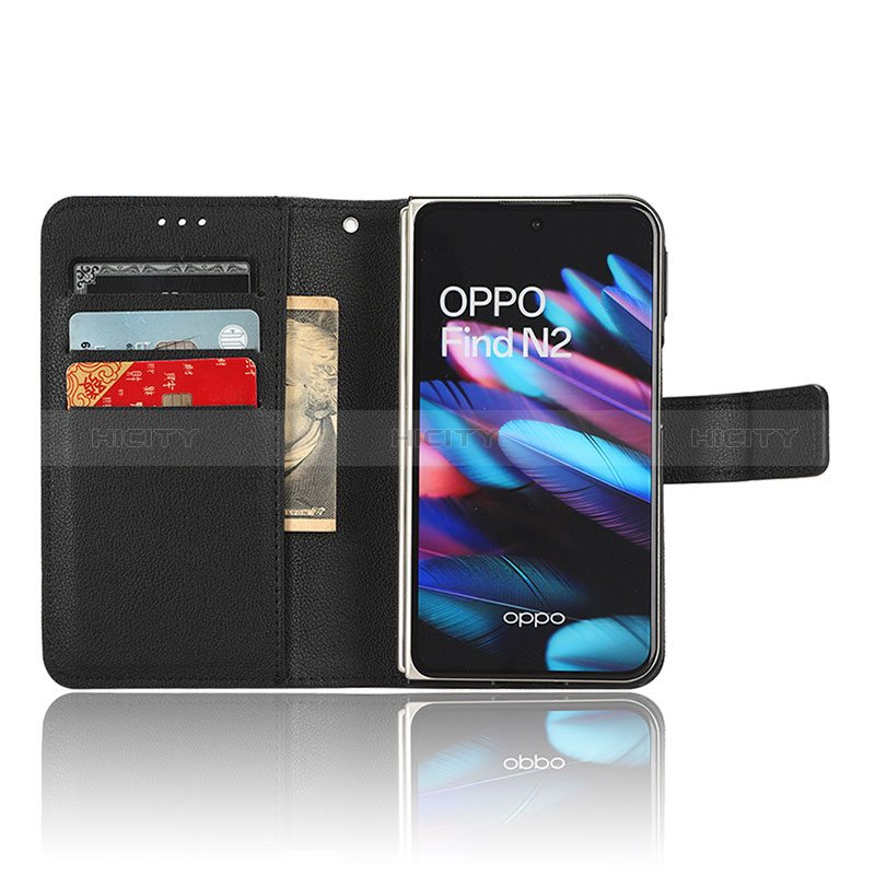 Coque Portefeuille Livre Cuir Etui Clapet pour Oppo Find N2 5G Plus