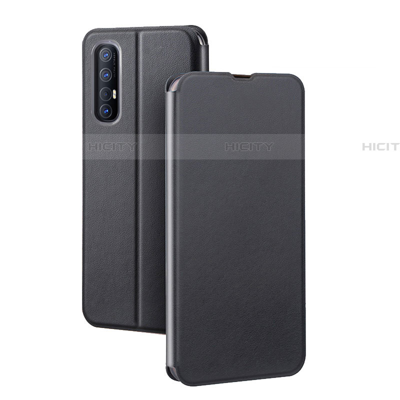 Coque Portefeuille Livre Cuir Etui Clapet pour Oppo Find X2 Neo Noir Plus