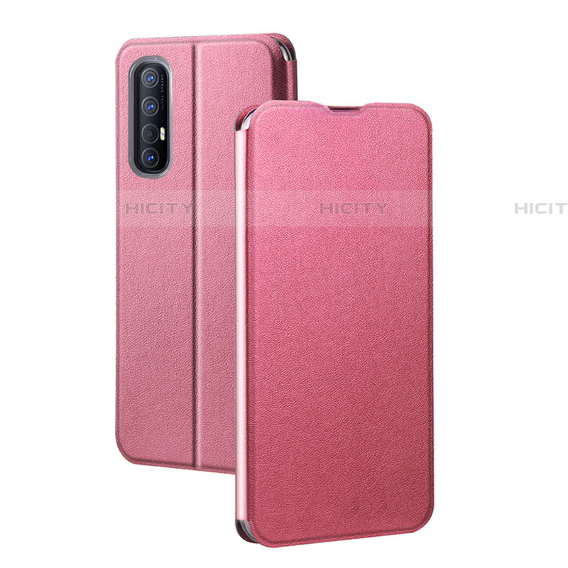 Coque Portefeuille Livre Cuir Etui Clapet pour Oppo Find X2 Neo Rose Plus