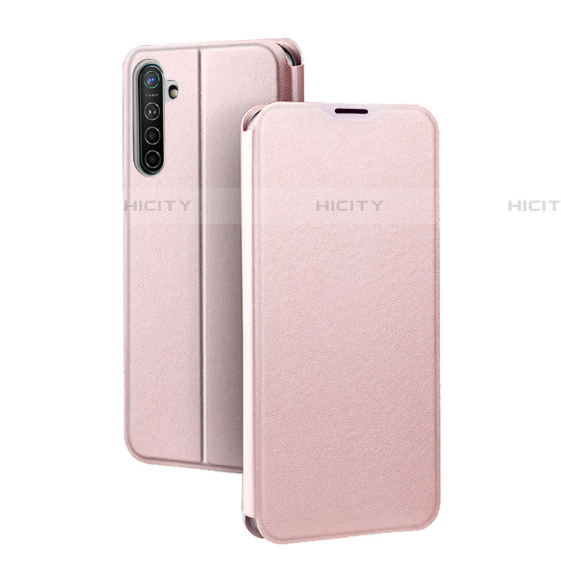 Coque Portefeuille Livre Cuir Etui Clapet pour Oppo K5 Or Rose Plus