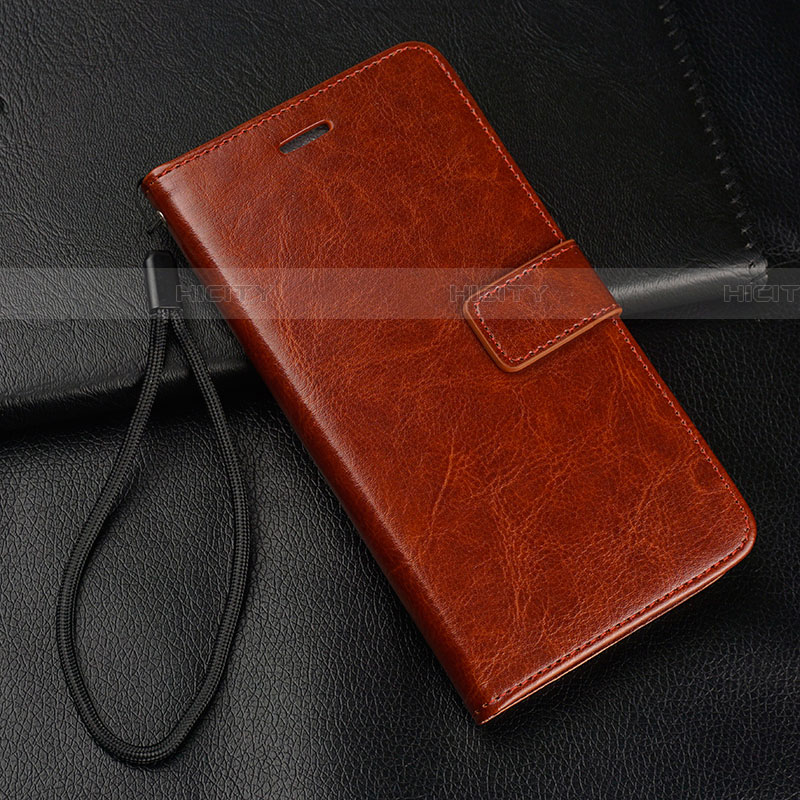 Coque Portefeuille Livre Cuir Etui Clapet pour Oppo Reno Ace Marron Plus