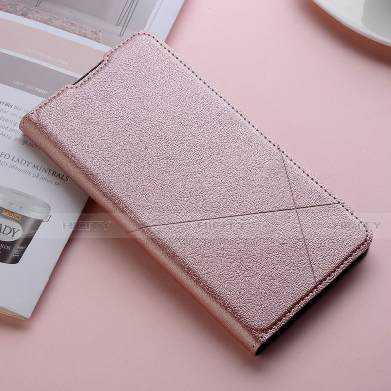 Coque Portefeuille Livre Cuir Etui Clapet pour Oppo Reno2 Or Rose Plus