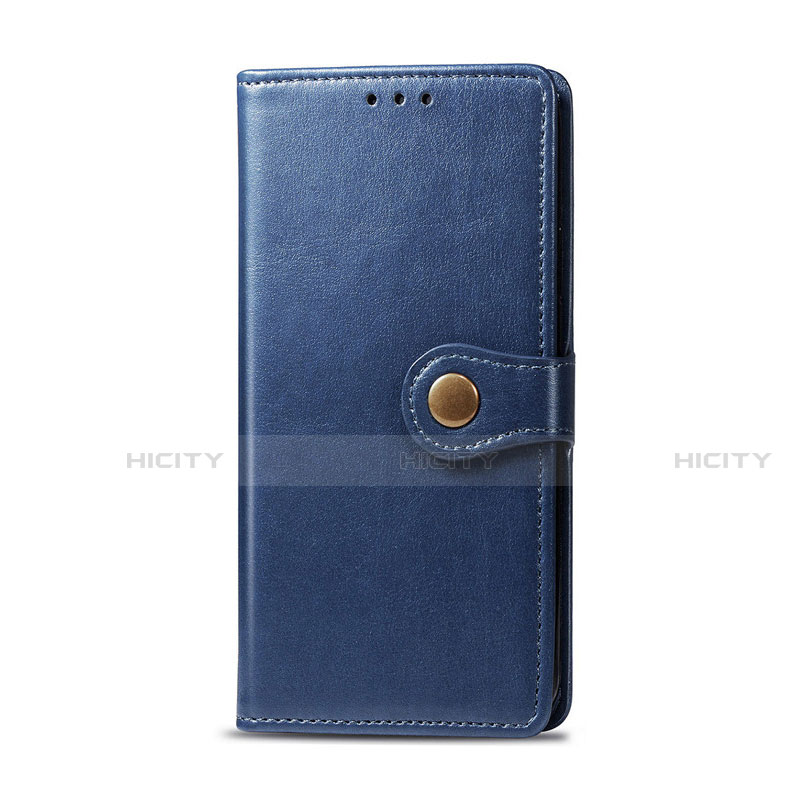 Coque Portefeuille Livre Cuir Etui Clapet pour Realme 6i Bleu Plus