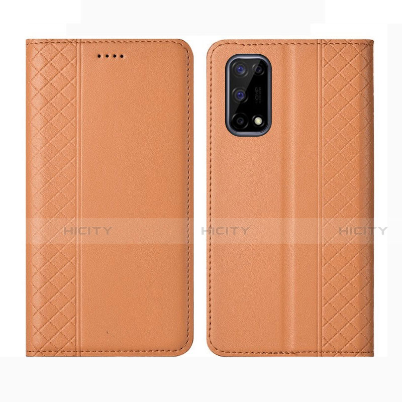 Coque Portefeuille Livre Cuir Etui Clapet pour Realme Narzo 30 Pro 5G Orange Plus