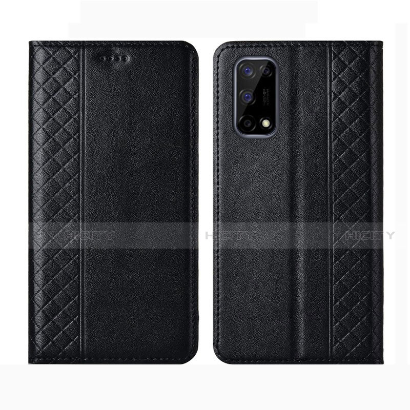 Coque Portefeuille Livre Cuir Etui Clapet pour Realme Q2 5G Noir Plus