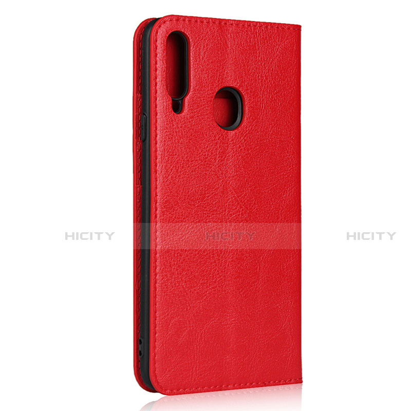 Coque Portefeuille Livre Cuir Etui Clapet pour Samsung Galaxy A20s Rouge Plus