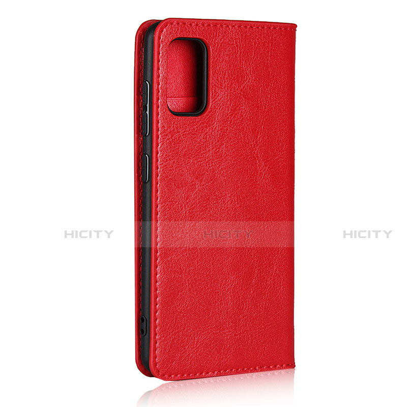 Coque Portefeuille Livre Cuir Etui Clapet pour Samsung Galaxy A41 Rouge Plus