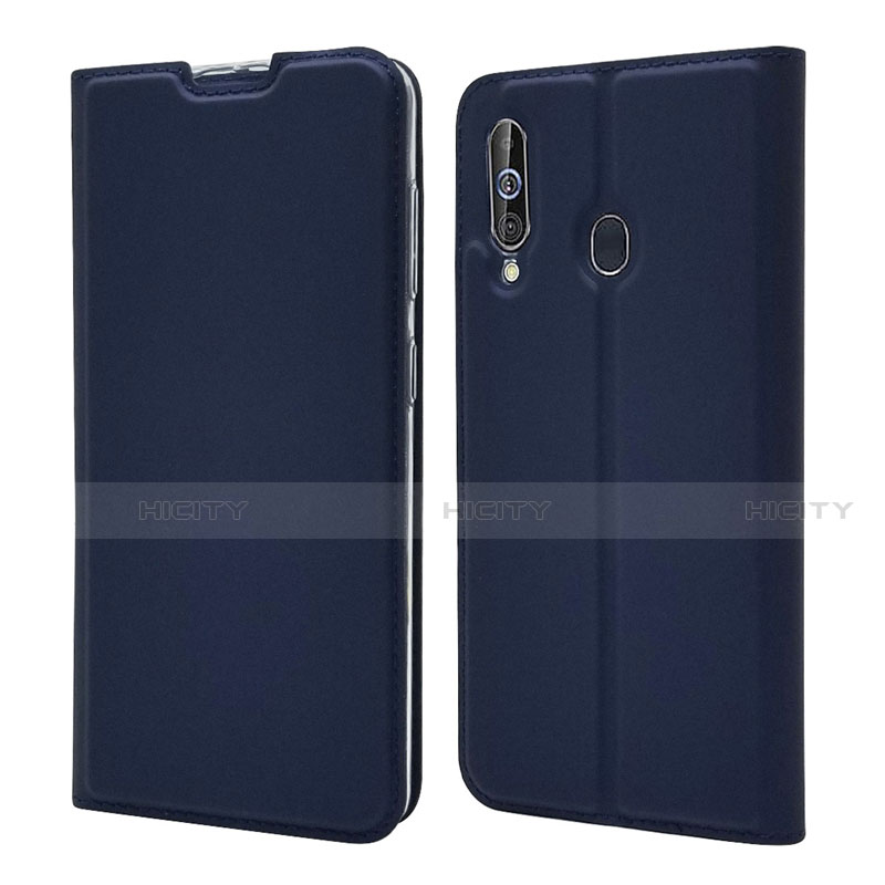 Coque Portefeuille Livre Cuir Etui Clapet pour Samsung Galaxy A60 Bleu Plus