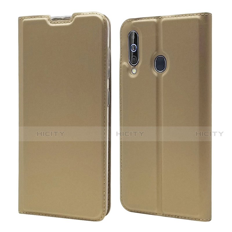 Coque Portefeuille Livre Cuir Etui Clapet pour Samsung Galaxy A60 Or Plus