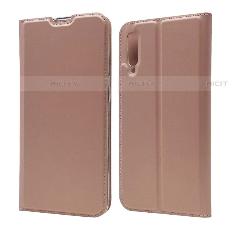 Coque Portefeuille Livre Cuir Etui Clapet pour Samsung Galaxy A70S Or Rose Plus