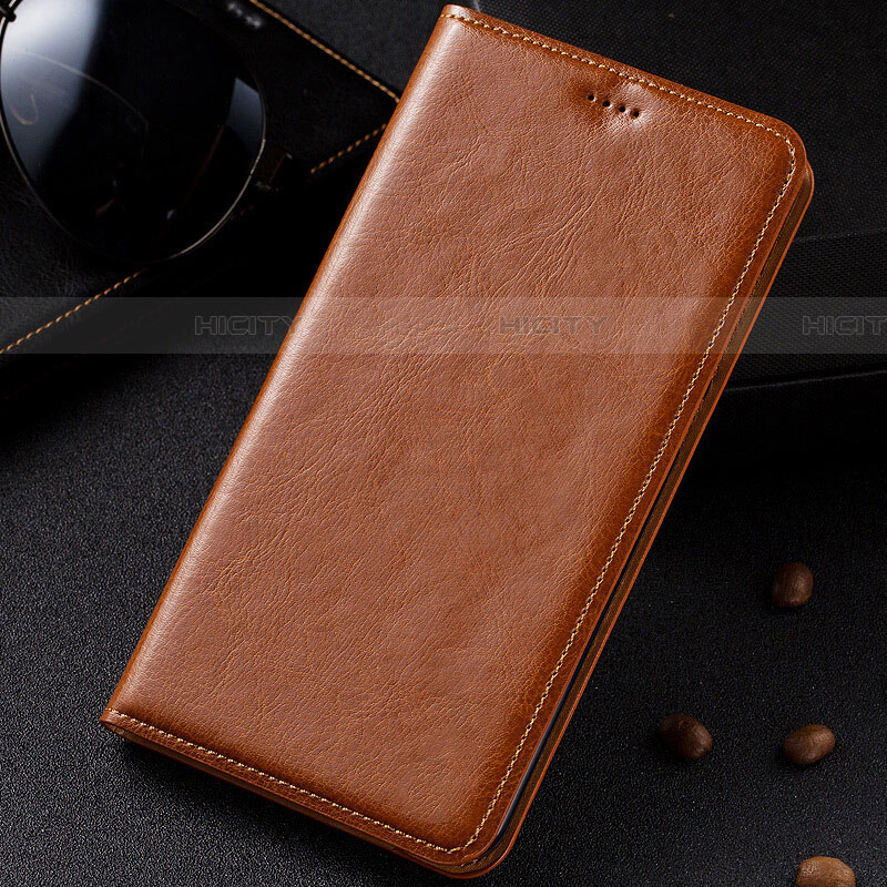 Coque Portefeuille Livre Cuir Etui Clapet pour Samsung Galaxy A81 Orange Plus