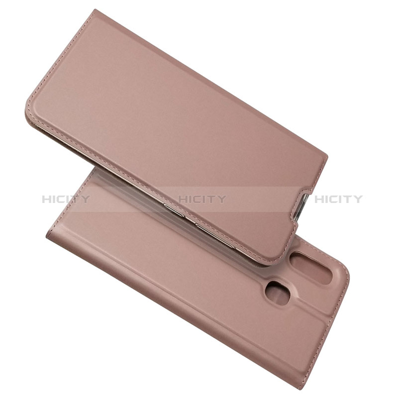 Coque Portefeuille Livre Cuir Etui Clapet pour Samsung Galaxy M10S Or Rose Plus