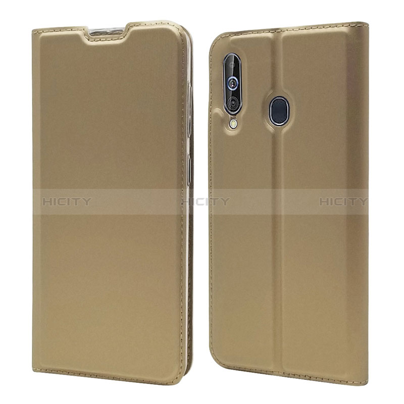 Coque Portefeuille Livre Cuir Etui Clapet pour Samsung Galaxy M40 Or Plus