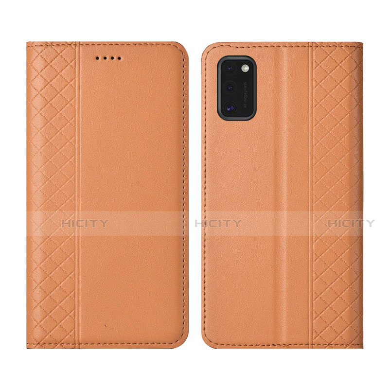 Coque Portefeuille Livre Cuir Etui Clapet pour Samsung Galaxy M51 Orange Plus