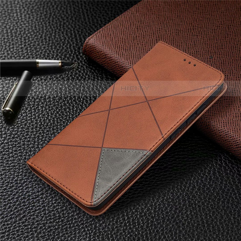 Coque Portefeuille Livre Cuir Etui Clapet pour Samsung Galaxy S20 FE (2022) 5G Marron Plus