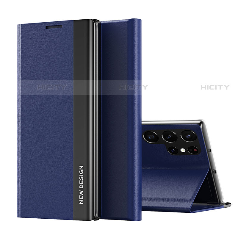 Coque Portefeuille Livre Cuir Etui Clapet pour Samsung Galaxy S22 Ultra 5G Plus