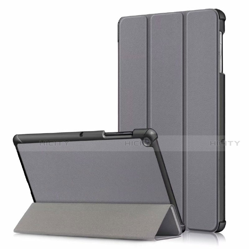 Coque Portefeuille Livre Cuir Etui Clapet pour Samsung Galaxy Tab S5e Wi-Fi 10.5 SM-T720 Gris Plus