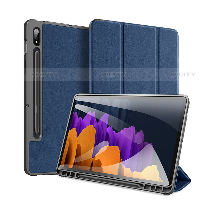 Coque Portefeuille Livre Cuir Etui Clapet pour Samsung Galaxy Tab S7 Plus 12.4 Wi-Fi SM-T970 Plus