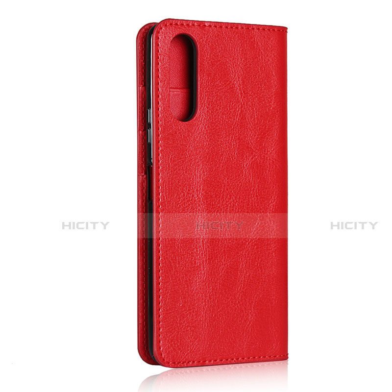 Coque Portefeuille Livre Cuir Etui Clapet pour Sony Xperia 10 II Rouge Plus