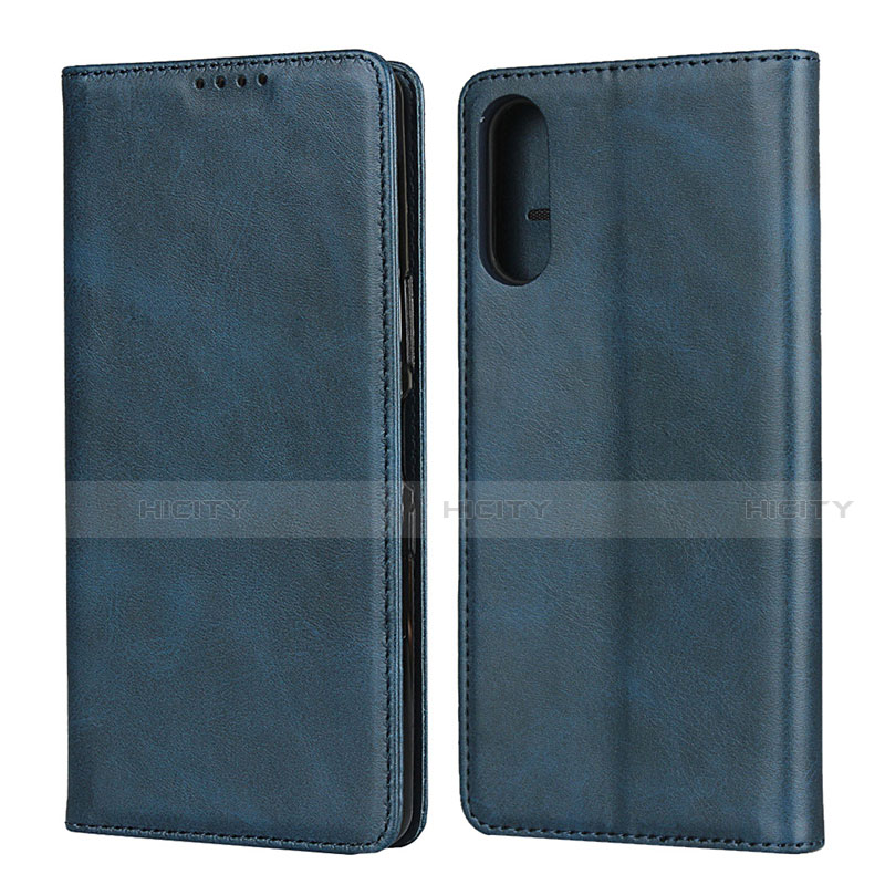 Coque Portefeuille Livre Cuir Etui Clapet pour Sony Xperia L4 Bleu Plus