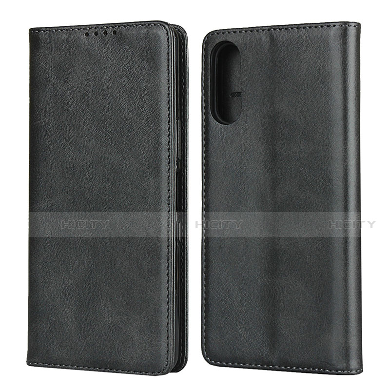 Coque Portefeuille Livre Cuir Etui Clapet pour Sony Xperia L4 Noir Plus