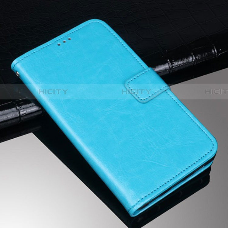 Coque Portefeuille Livre Cuir Etui Clapet pour Sony Xperia XA3 Ultra Bleu Ciel Plus